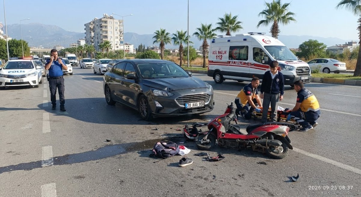 Mersin'de Korkunç Kaza: Liseli Genç Ağır Yaralandı!